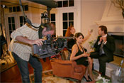 Dane Lawing and Dyana Aives on San Guiseppe Wine set